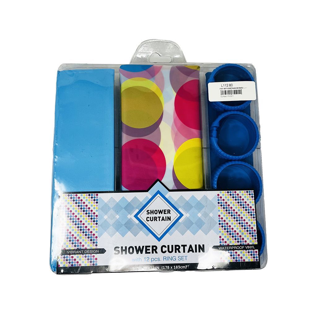 F.m. Set Cortinas De Baño 2 Pc