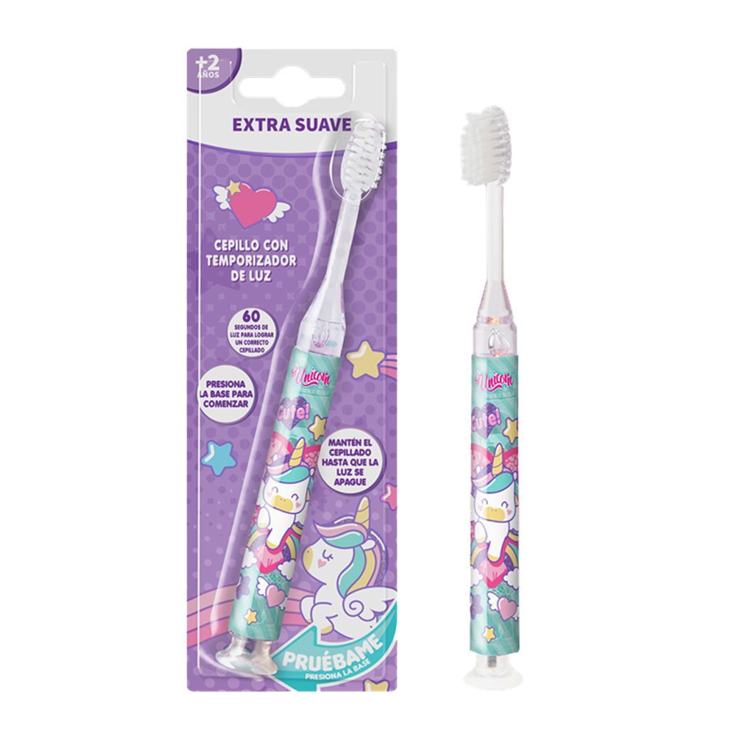 Cepillo Con Luz Unicornio