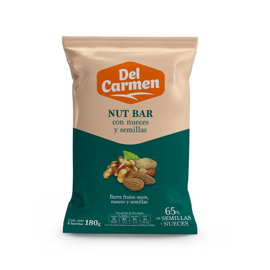 Nut Bar Carmen Semillas 30gr6p