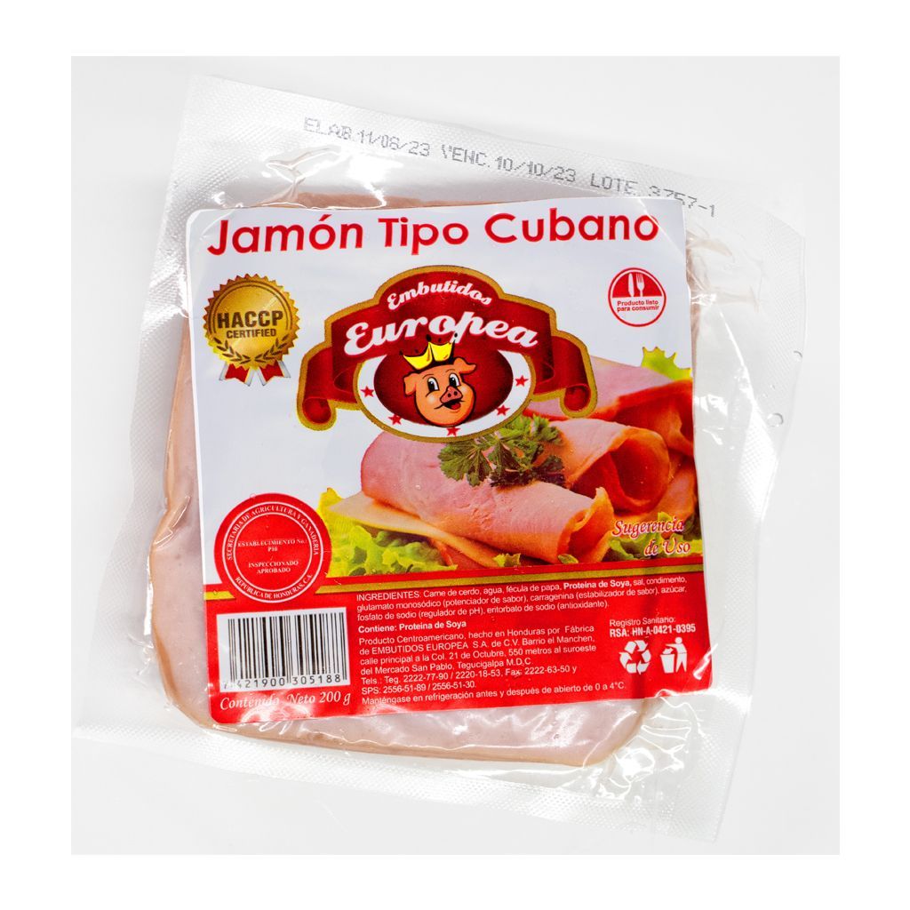 Jamon Cubano Europea 200gr