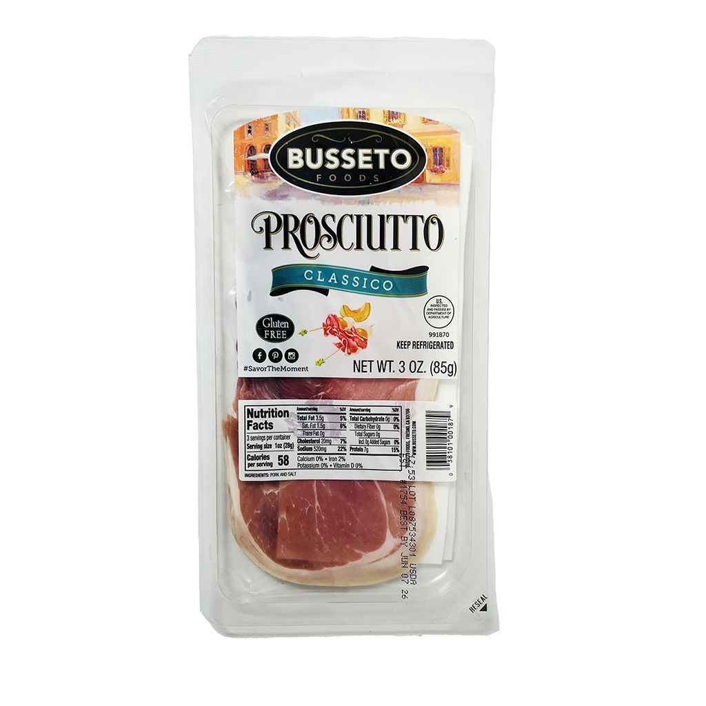 Prosciutto Sliced Busseto 3 Oz