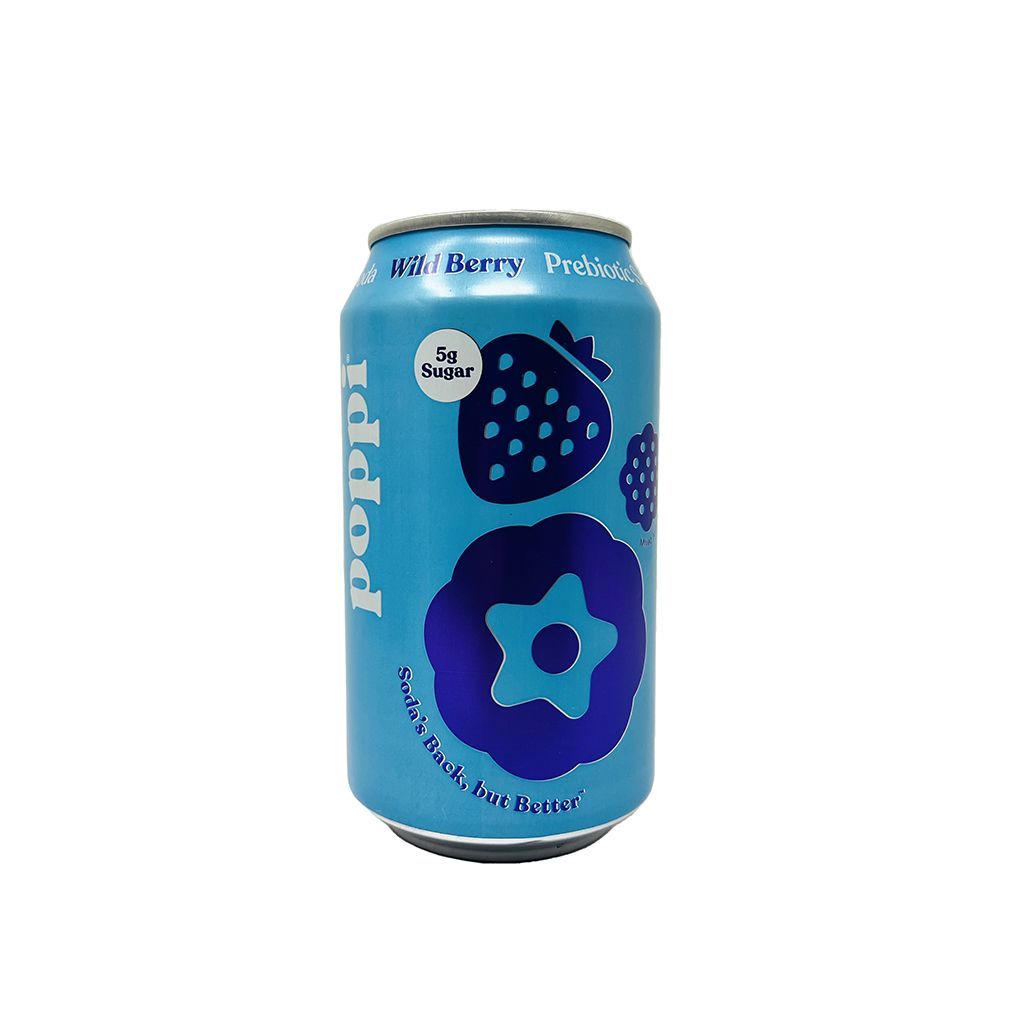 Soda Poppi Wild Berry 12 Oz