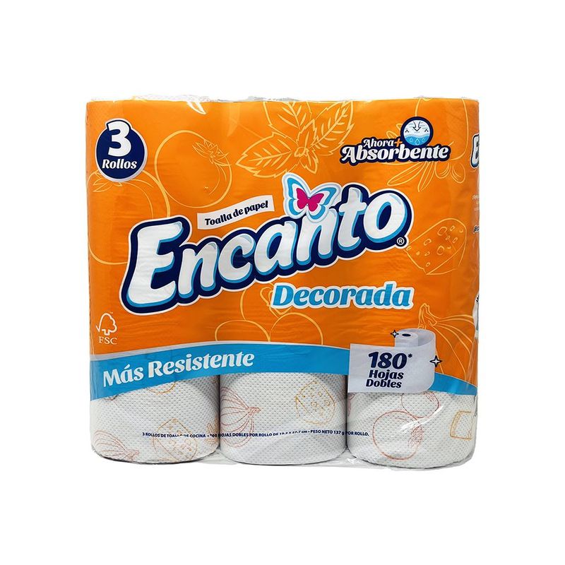 Papel Toa Encanto 3pk Dec 180h
