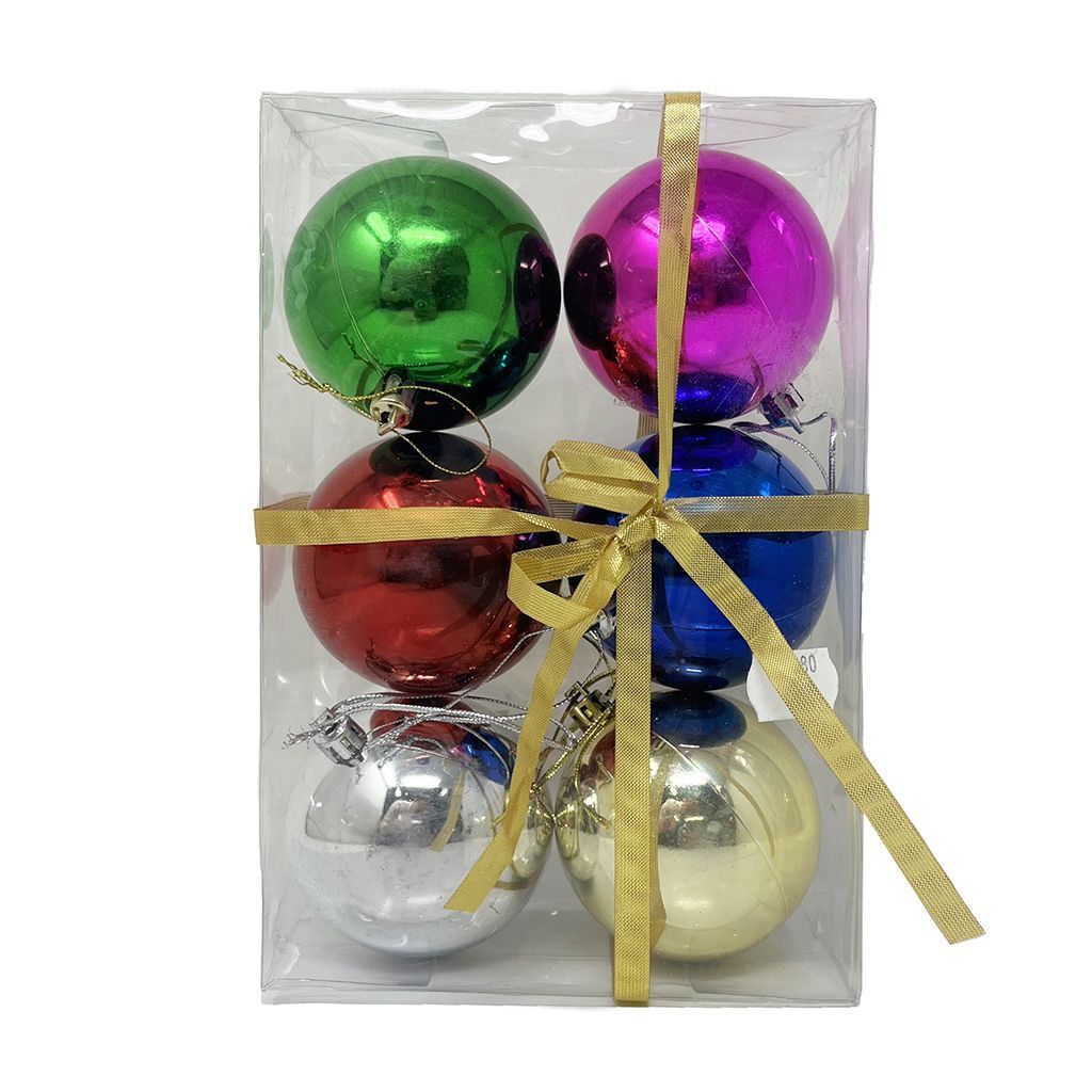 Bolas Navid. 7cm C/stdo. 6pcs