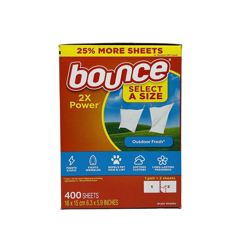 Bounce Sheets 400 Ct
