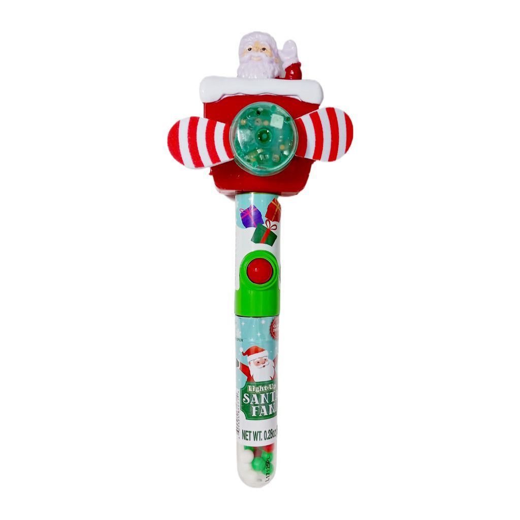 Candyrific Santa Light Up Fan