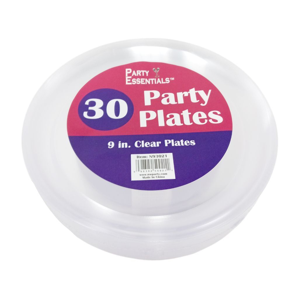 Party Plastes Clear 30 Ct