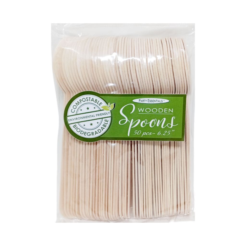 6.25" Wooden Spoons 50 Ct