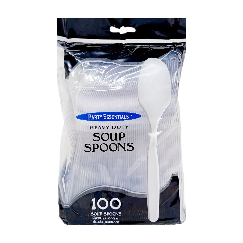 Plastic Spoons Clear 100 Ct