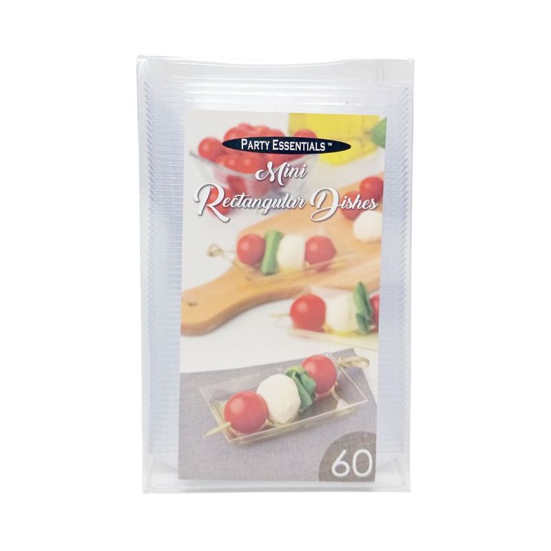 Mini Rectangular Clear 60 Ct