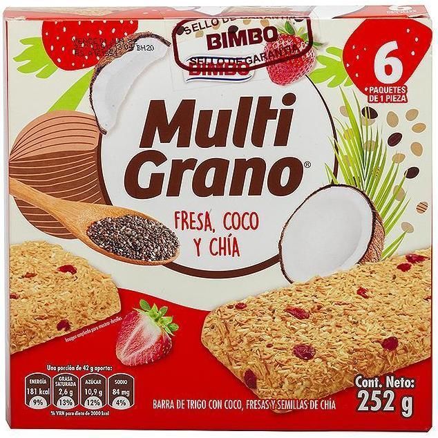 Barra Multigrano Fresa 252gr