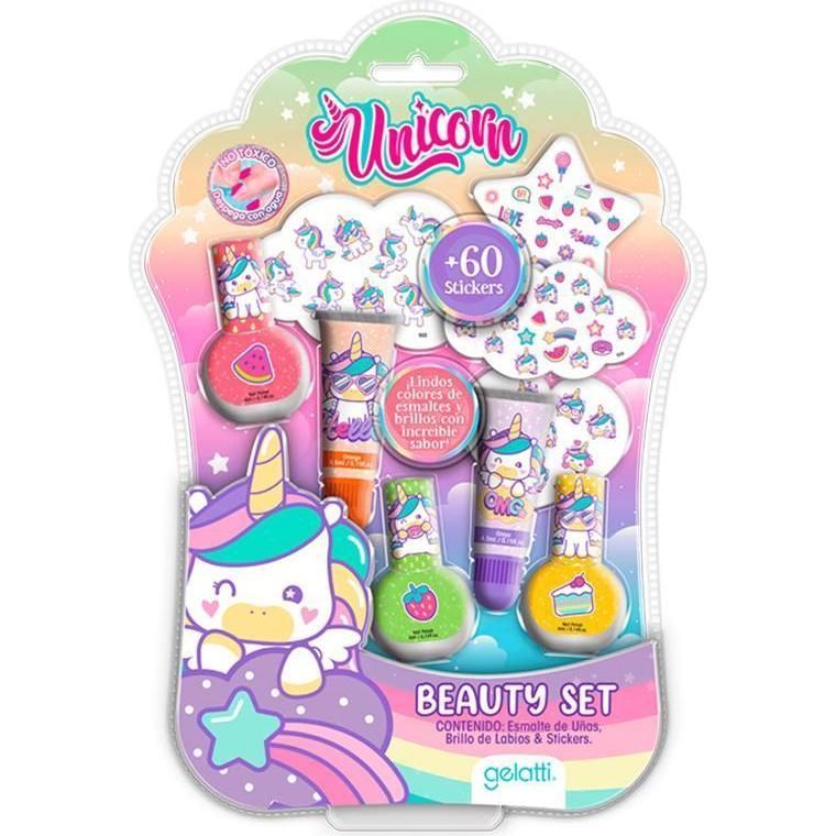 Blister Unicornio Esmalte+glos