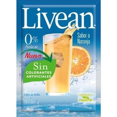 Bebida Livean Naranja 7gr