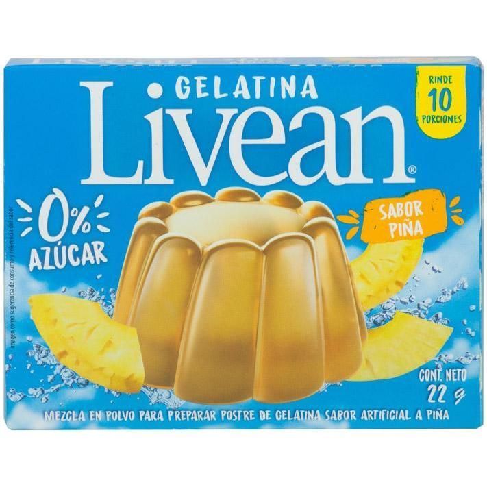 Gelatina Livean Piña S/azu22gr