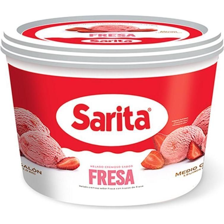 Helado Sarita Fresa 1/2gl