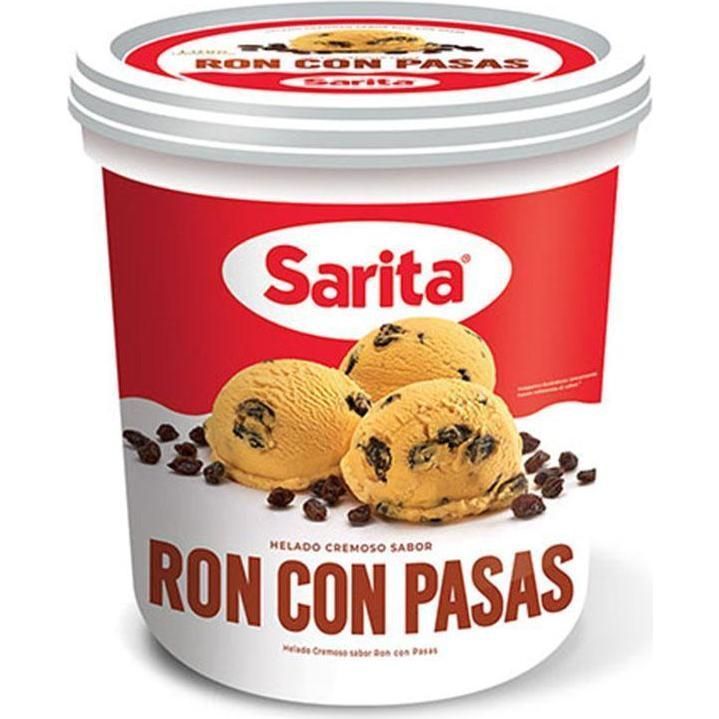 Helado Sarita Ron C/pasas 1lt