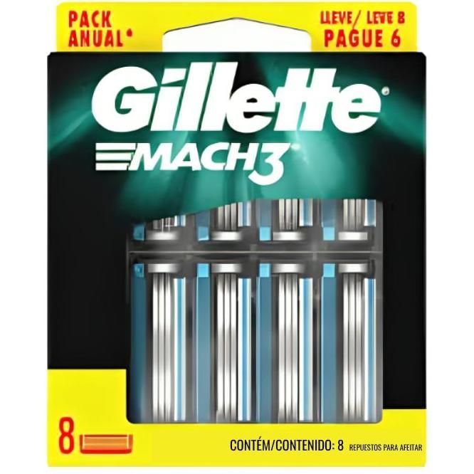 Gillette Repuesto Mach 3 8ud