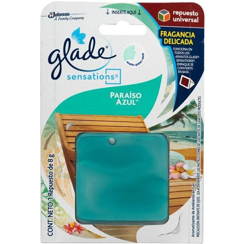 Glade Senst Paraiso Azul 18g