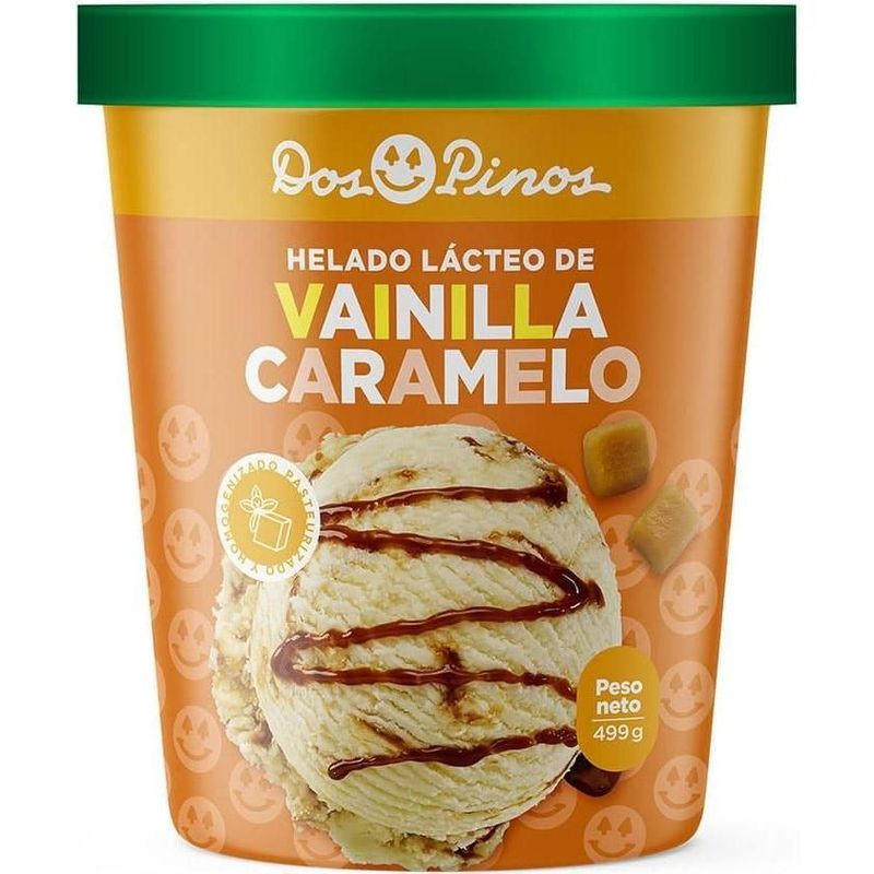Helado Dos Pinos Caramelo550gr