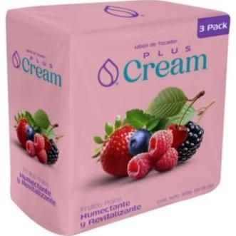 Jabn Cream Frutos Rojs  3pack