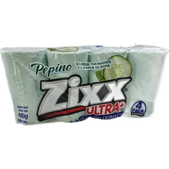 Jabon Zixx Pepino 4pkcil/400g