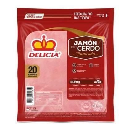 Jamon Cerdo Horno Delicia 350g