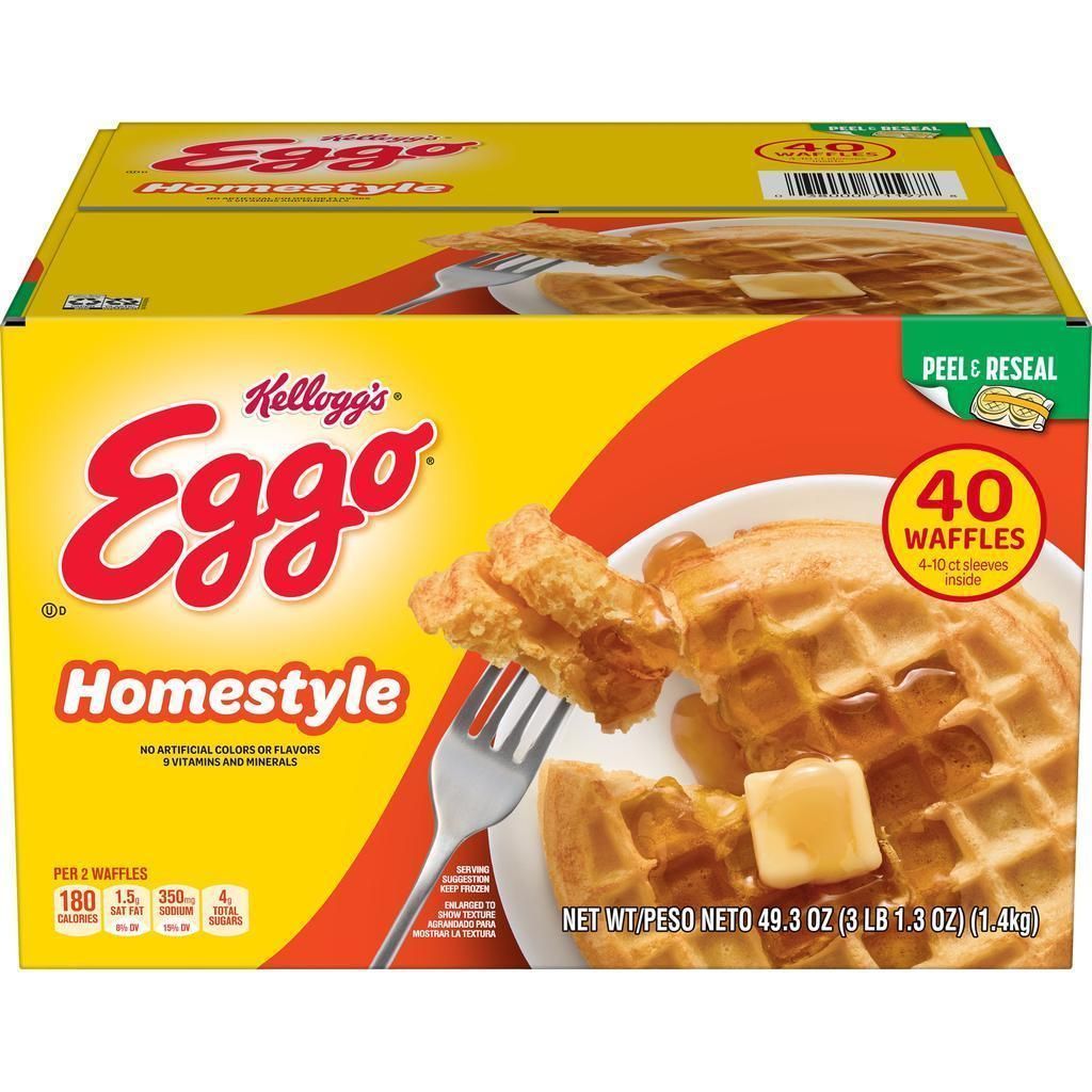 Homestyle Waffles Eggo 40 Ctt
