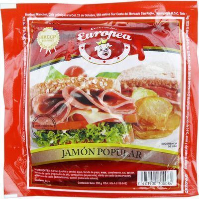 Jamon Popular Europea 200 Gr