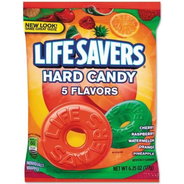 Lifesaver 5 Flavors Bag 6.25z