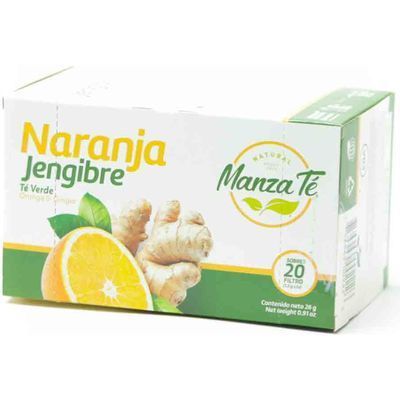 Manza Té Naranja&amp;jengibre 26g