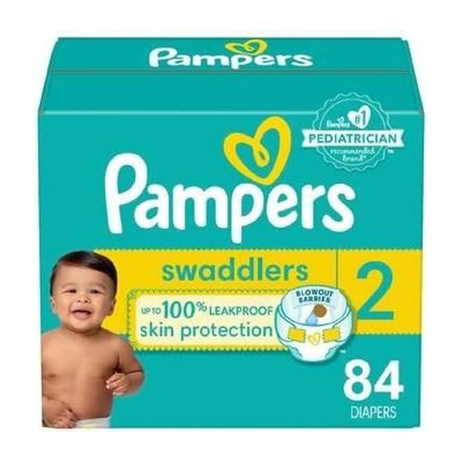 Pampers Pañal Swaddler T2 84u