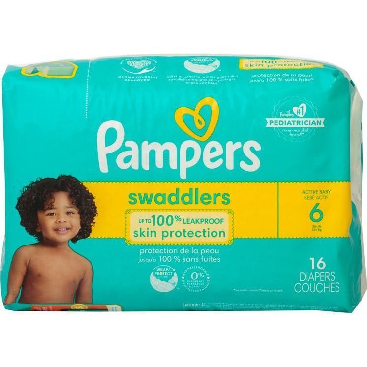 Pampers Pañal Swaddler T6 16u