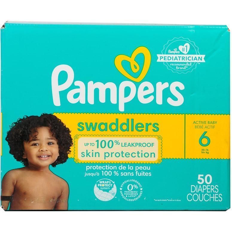 Pampers Pañal Swaddler T6 50u