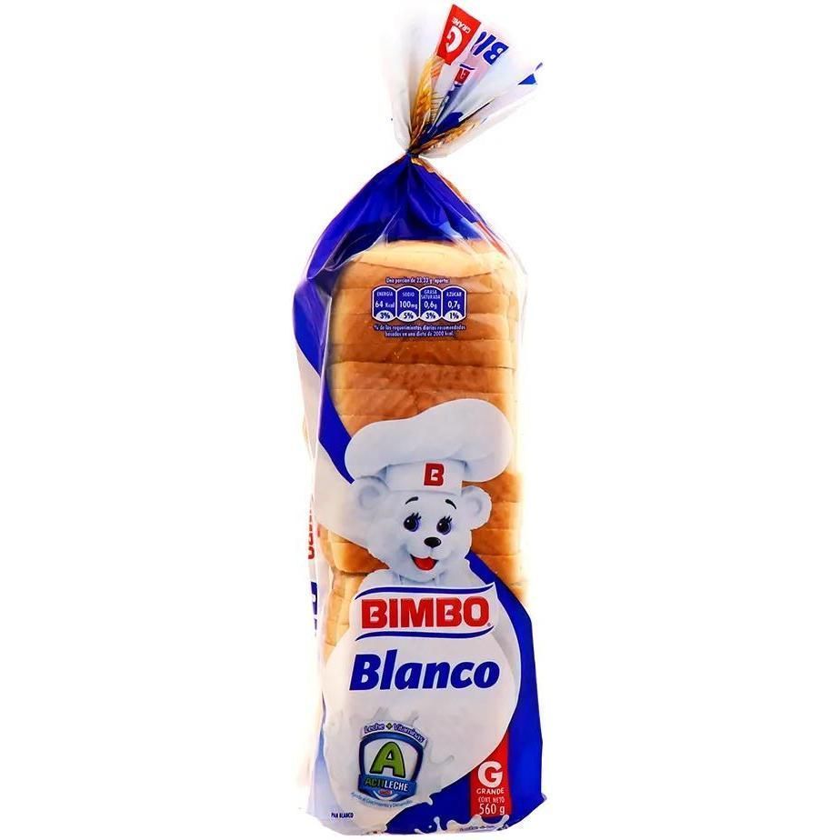 Pan Blanco Bimbo 580gr