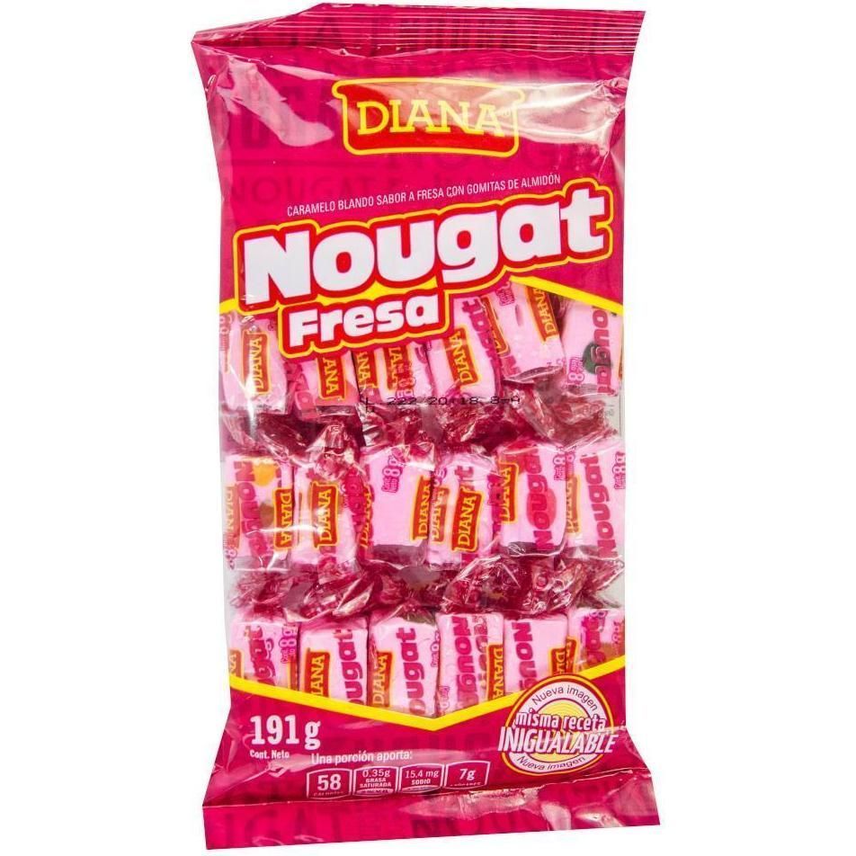 Nougat Fresa Con Gomitas 191g