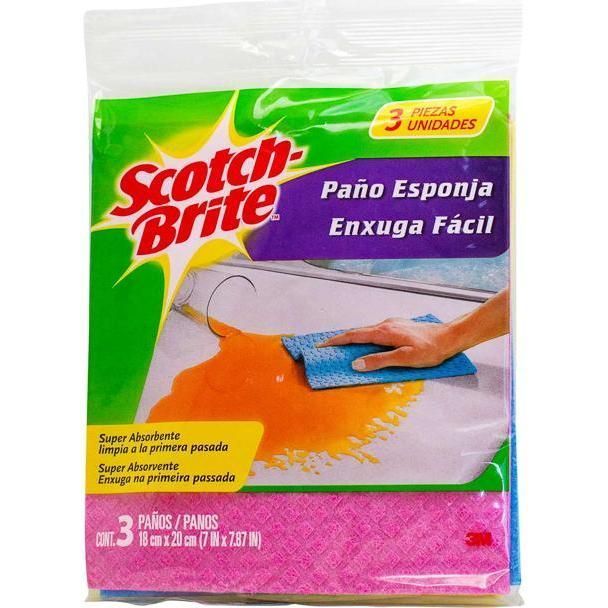 Paño Esponja Scotch Brite3 Pk