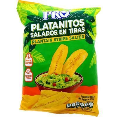 Platano Verde Sal Tira Pro180g