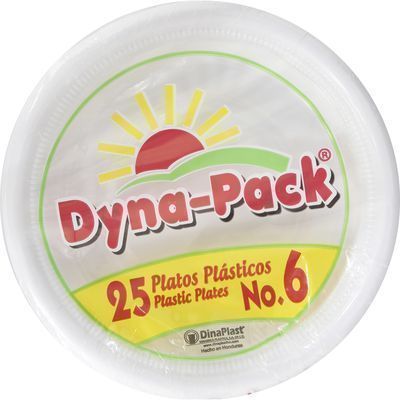 Plato Plastico No. 6 25u