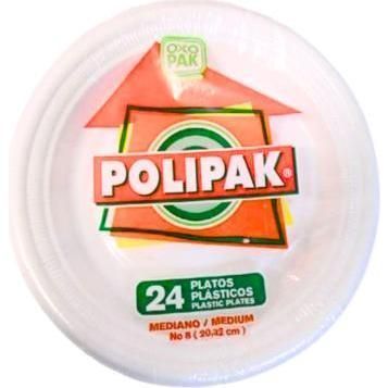 Polipack Plato #8 Oxo 24 Un