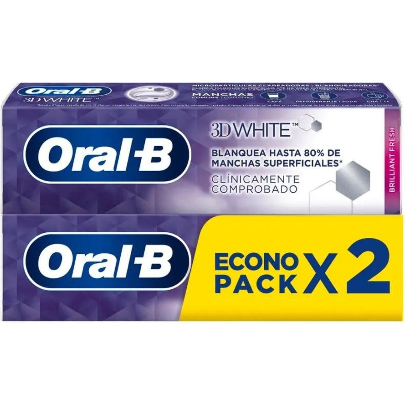 Oral B 2p Pasta 3d White 67ml