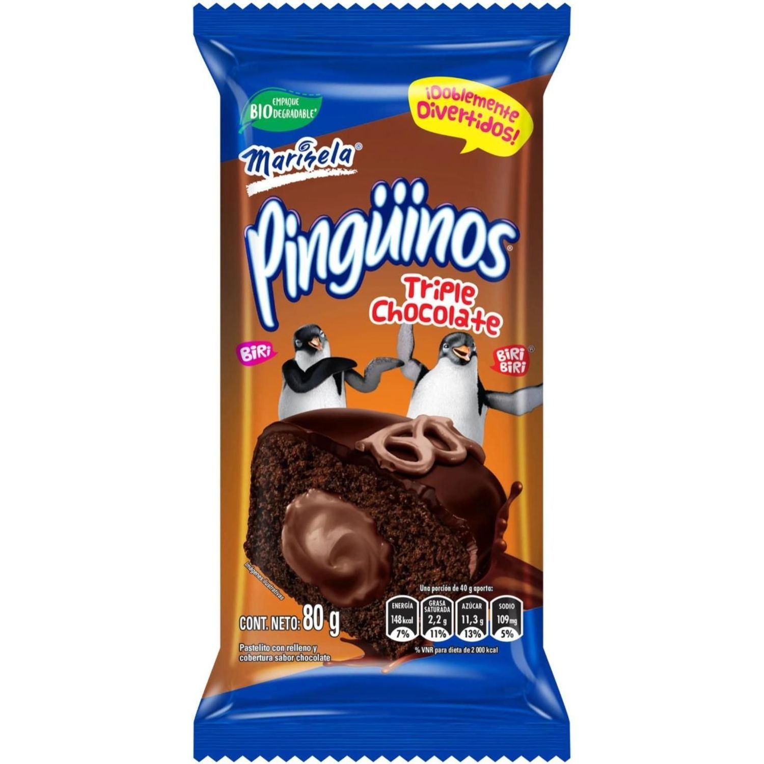 Pingüino Triple Chocolate 80gr