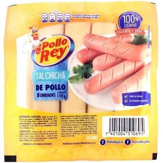 Salchicha De Pollo Pr 400g