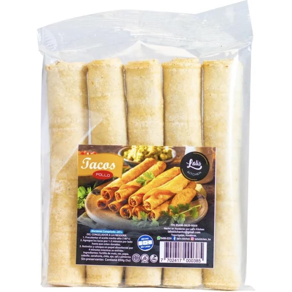 Taco De Pollo 5 Unds 450 Gr