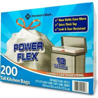 Tall Kitchen Bags 13 Gal