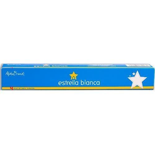 Vela Estrella Blanca No.4 4u