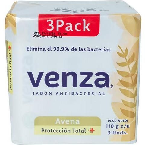 Venza Jabon Avena 3pack 110 Gr