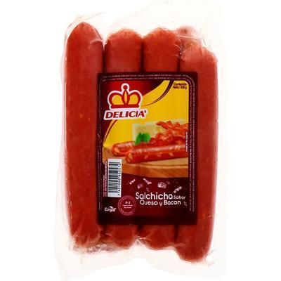 Salchicha Bacon Con Queso 608g