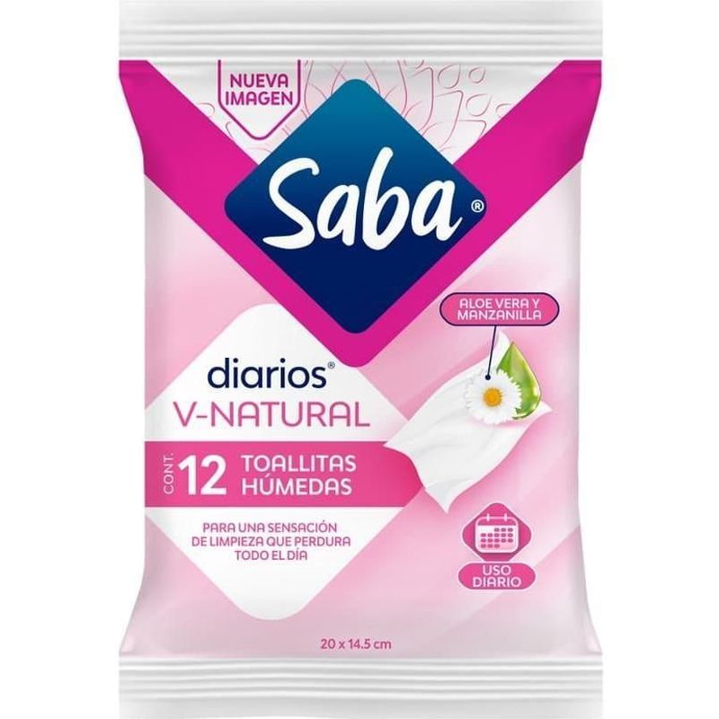Toalla Humeda Saba V-Nat 12u