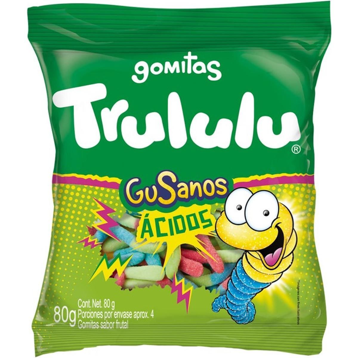 Trululu Gusanos Gomitas 80g
