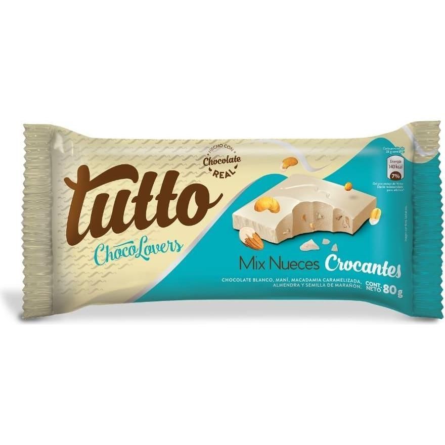 Choc Blanco Nueces Tutto 80g